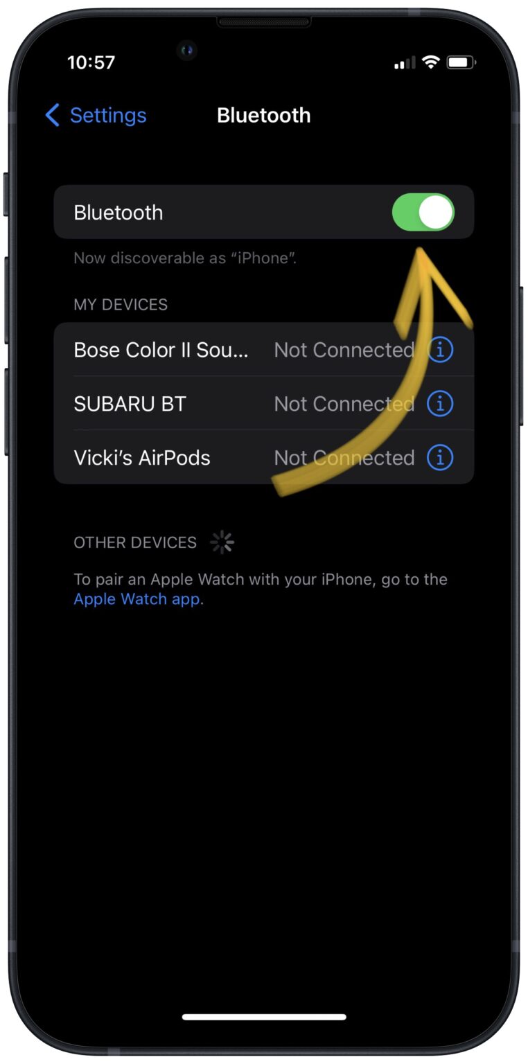 Turn On Bluetooth On Your iPhone UpPhone