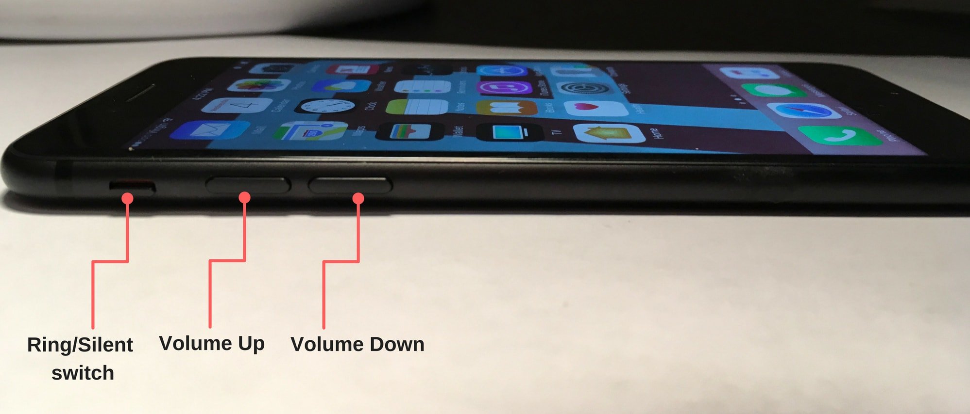 volume controls iPhone 7