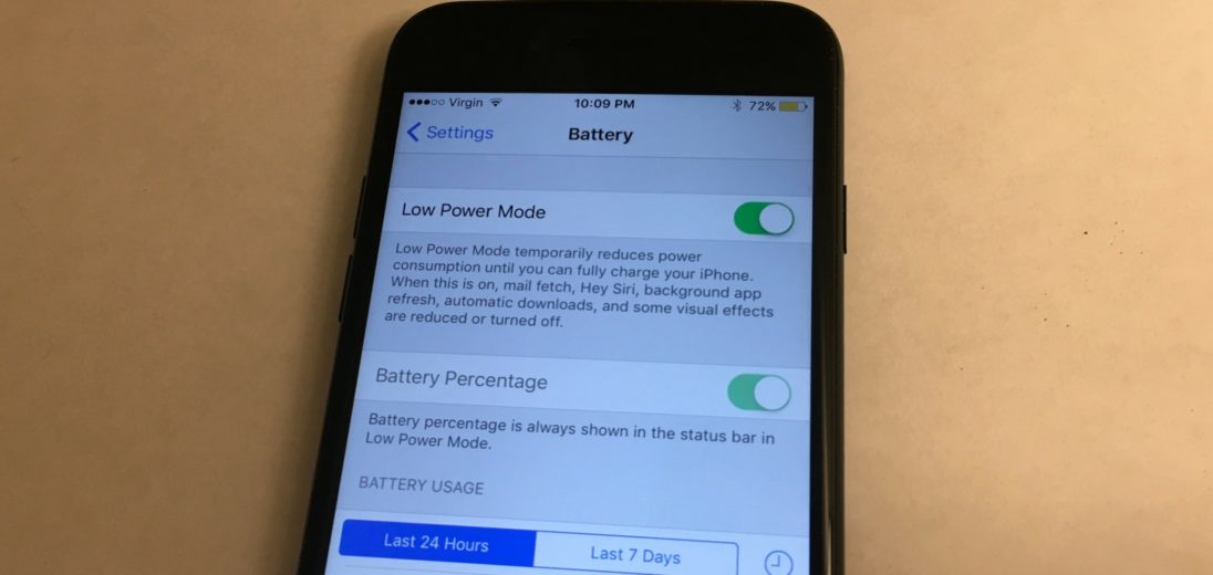 what is low power mode on an iphone 7 or 7 plus