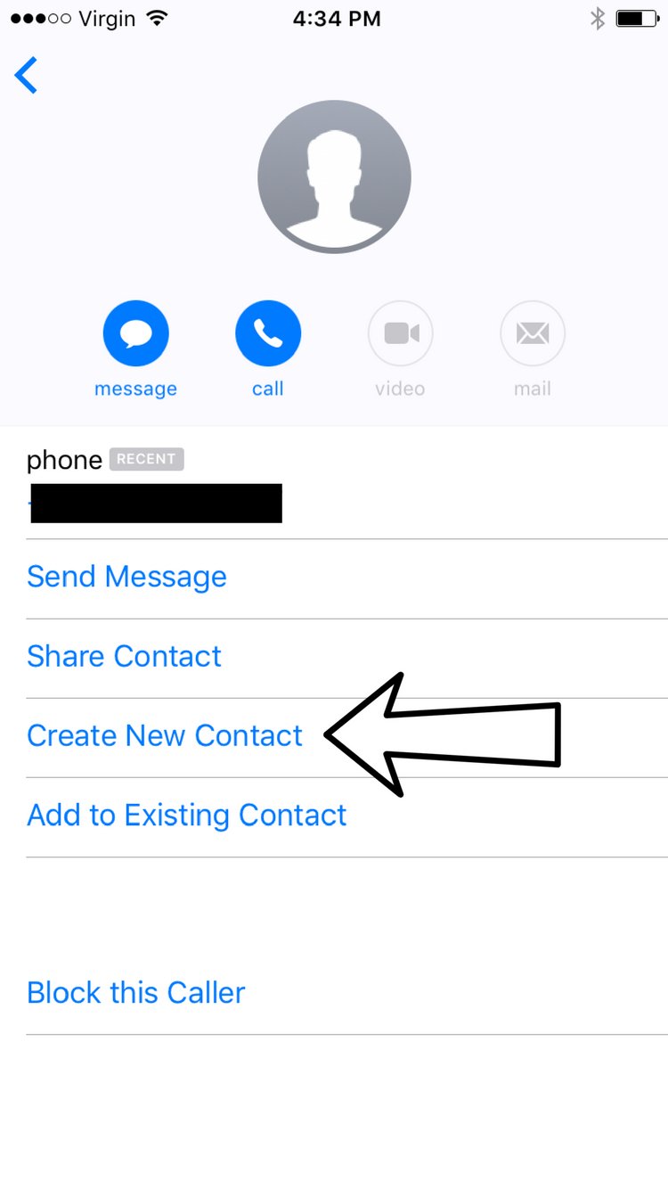 Create New Contact Messages App