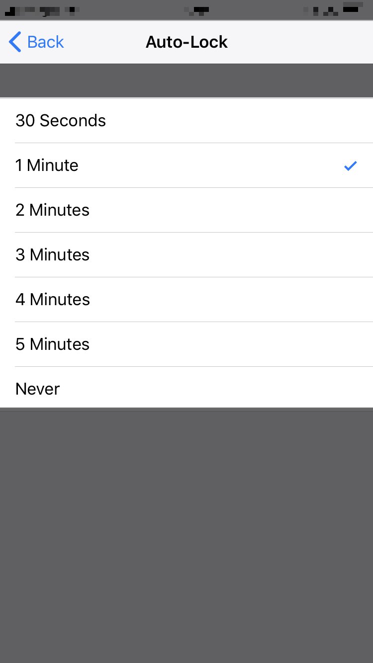 set auto-lock on iphone
