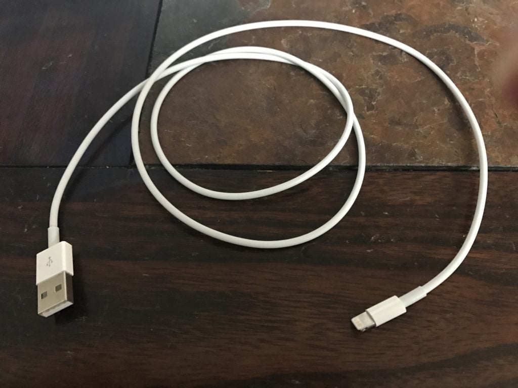 Inspect your Lightning cable