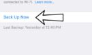 Back Up Now iCloud