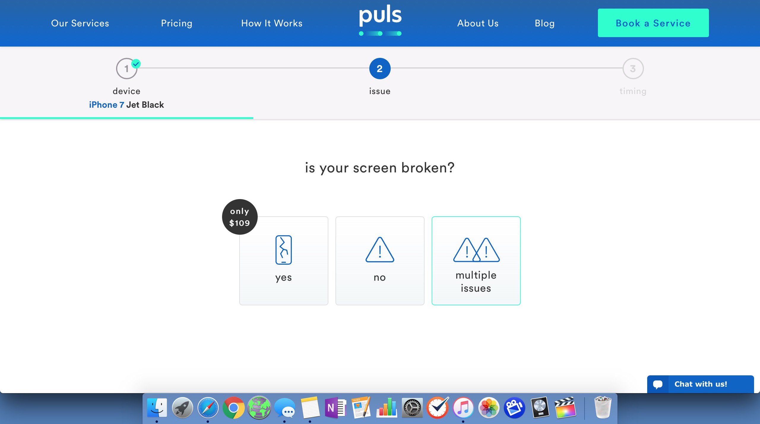 choose puls repair needed