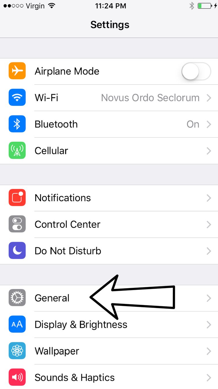 general settings