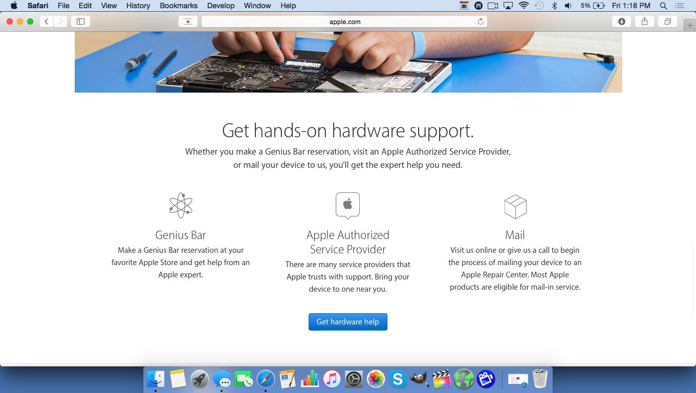 Get hardware help at the Genius Bar