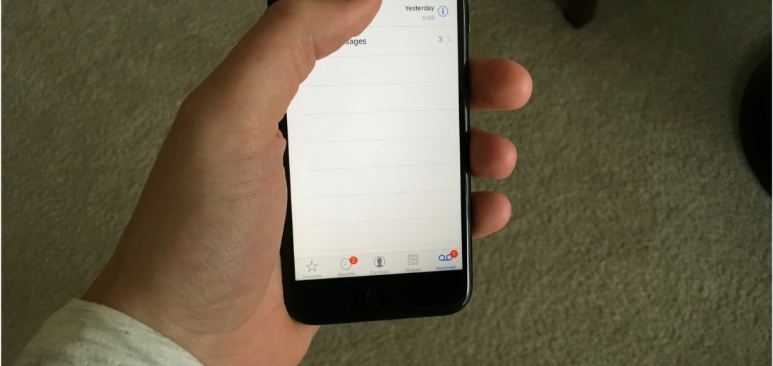 iphone 7 plus wont play voicemail