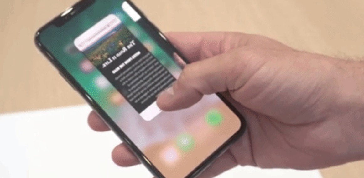 open app switcher iphone x