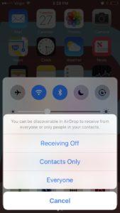 Turn On AirDrop On Your iPhone | UpPhone