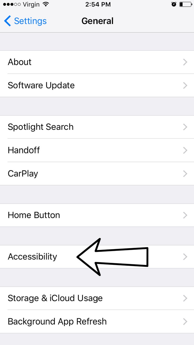 tap accessibility