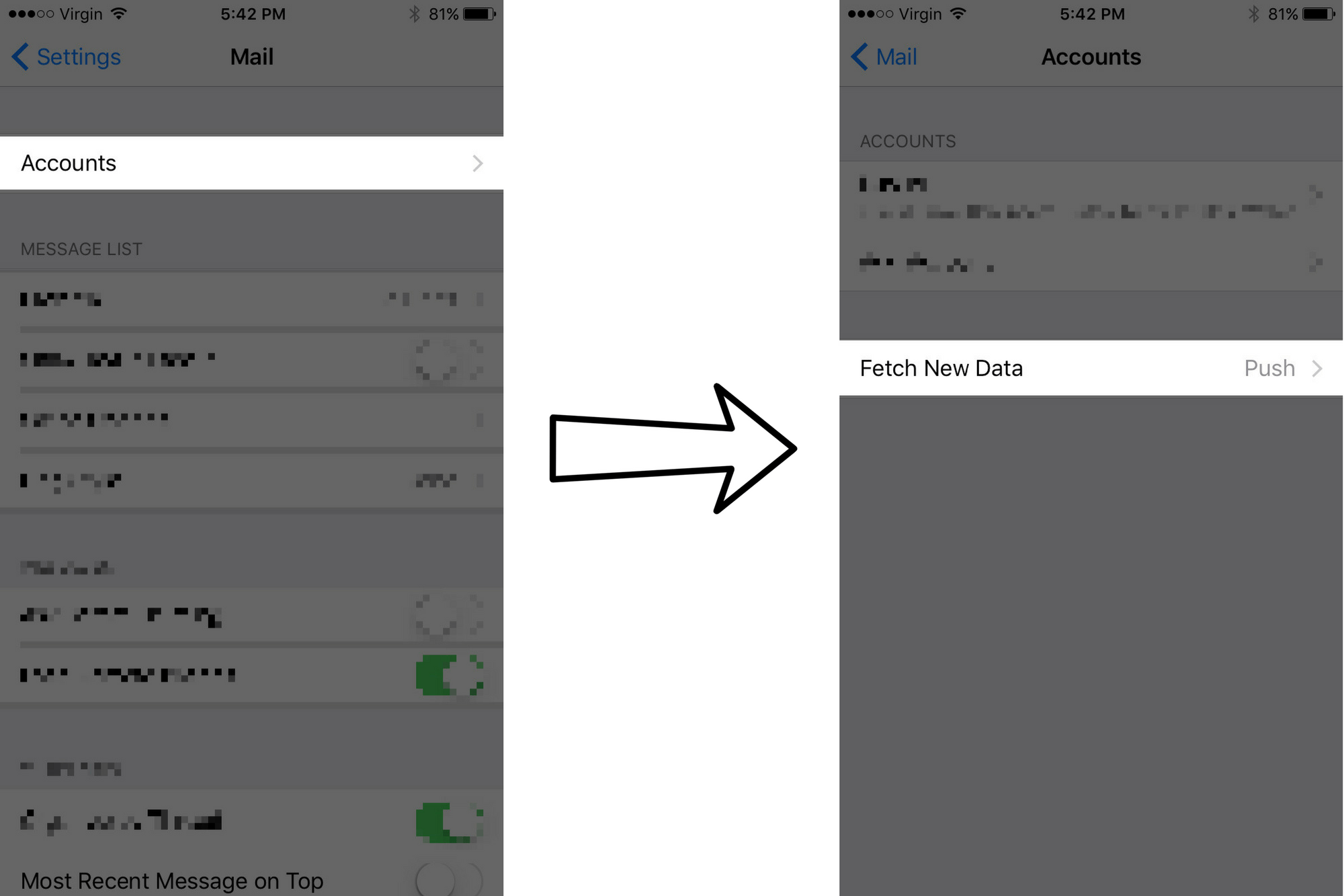 tap account tap fetch new data