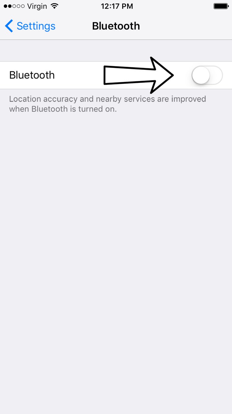 turn off bluetooth