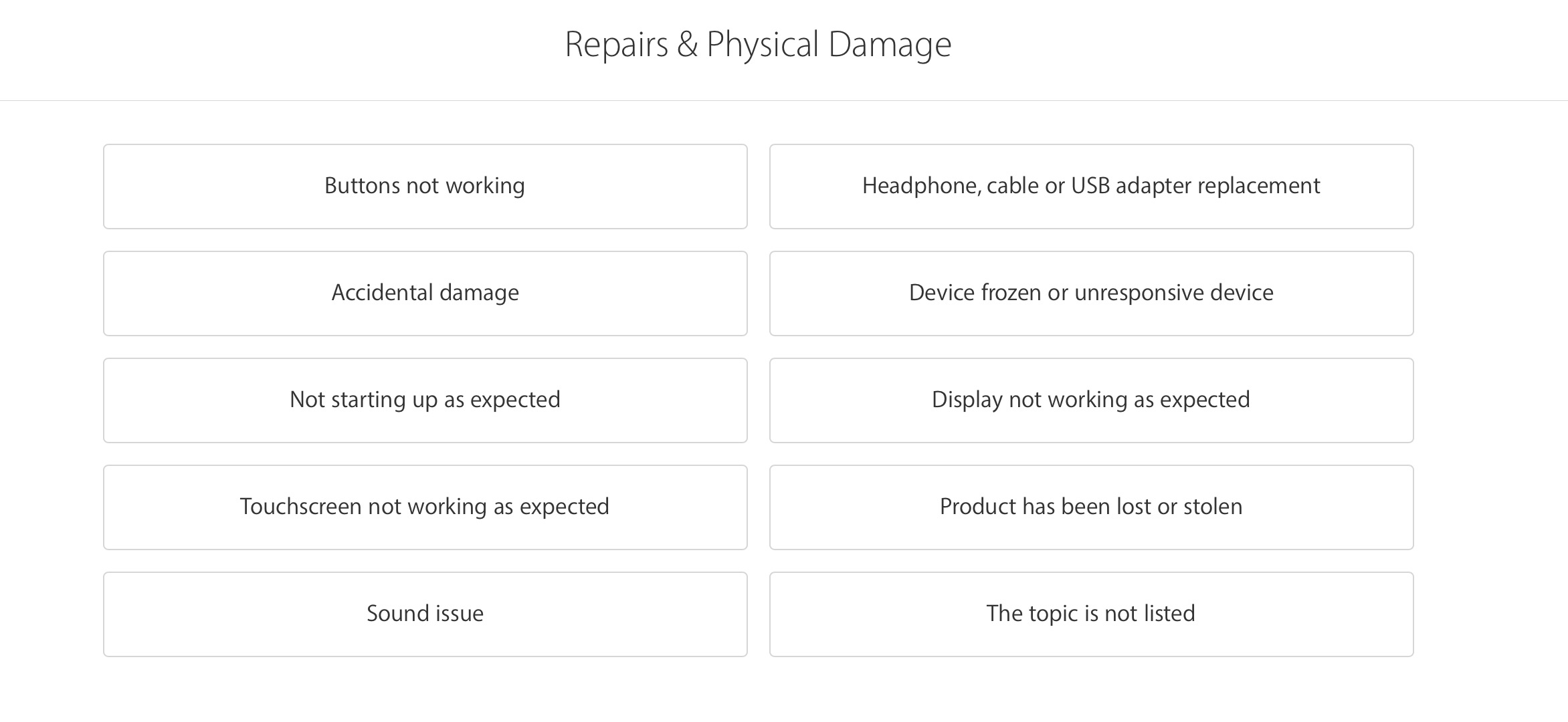 choose ipad problem