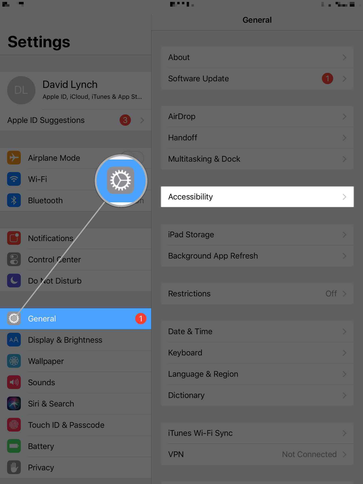 ipad general accessibility settings