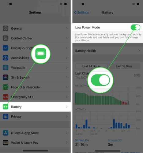 iphone low battery mode iphone low battery mode