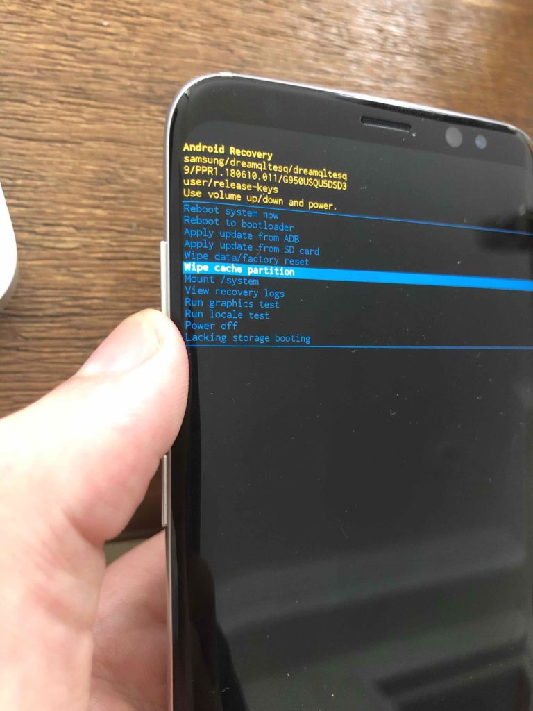 wipe cache partition on samsung galaxy