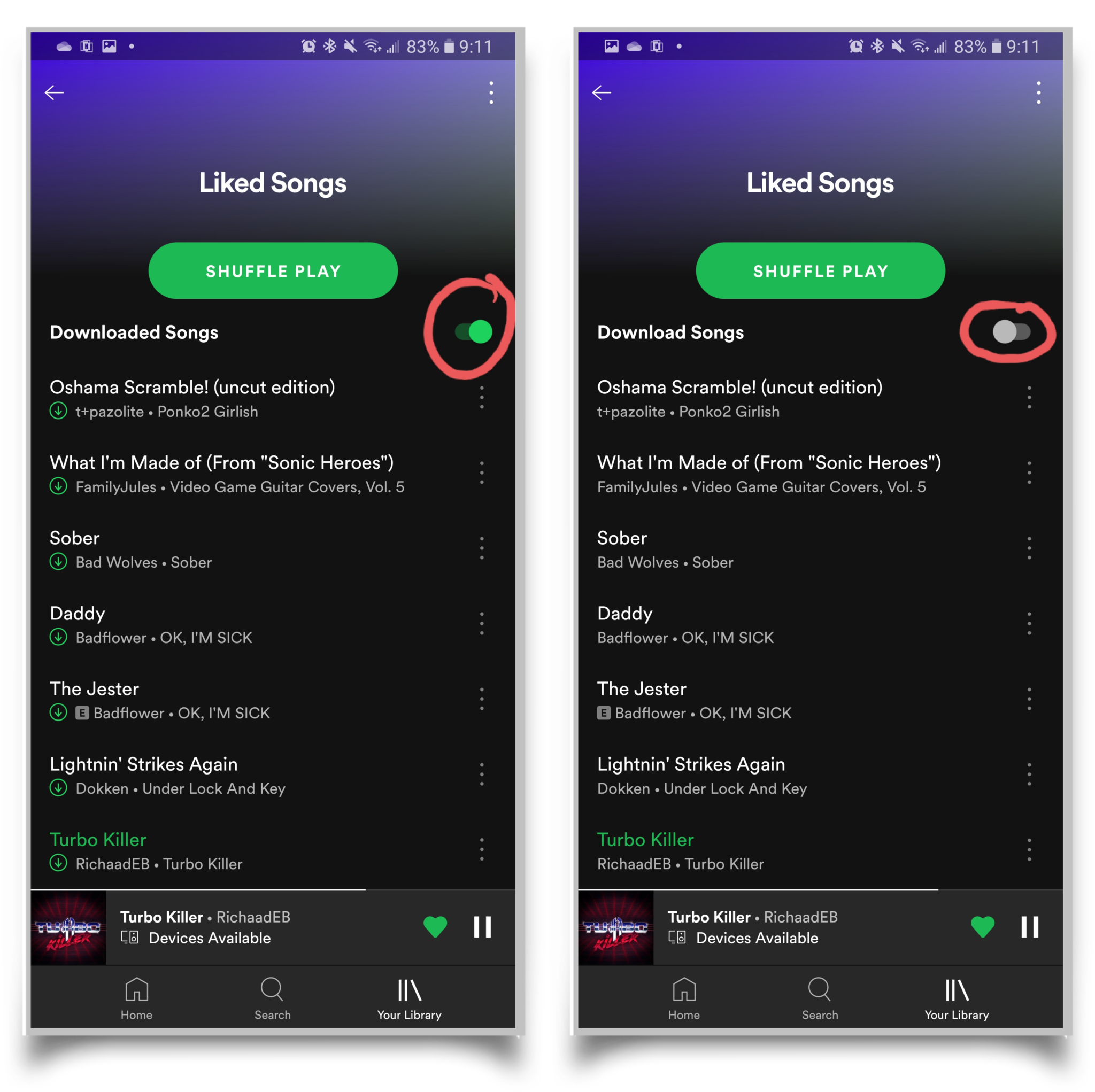 spotify download android