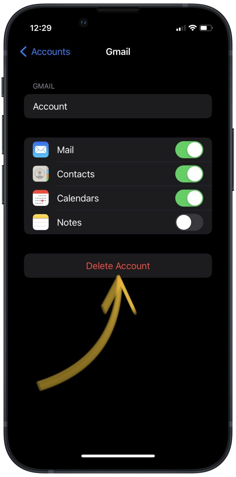 Delete The Account On Your iPhone And Set It Up Again UpPhone