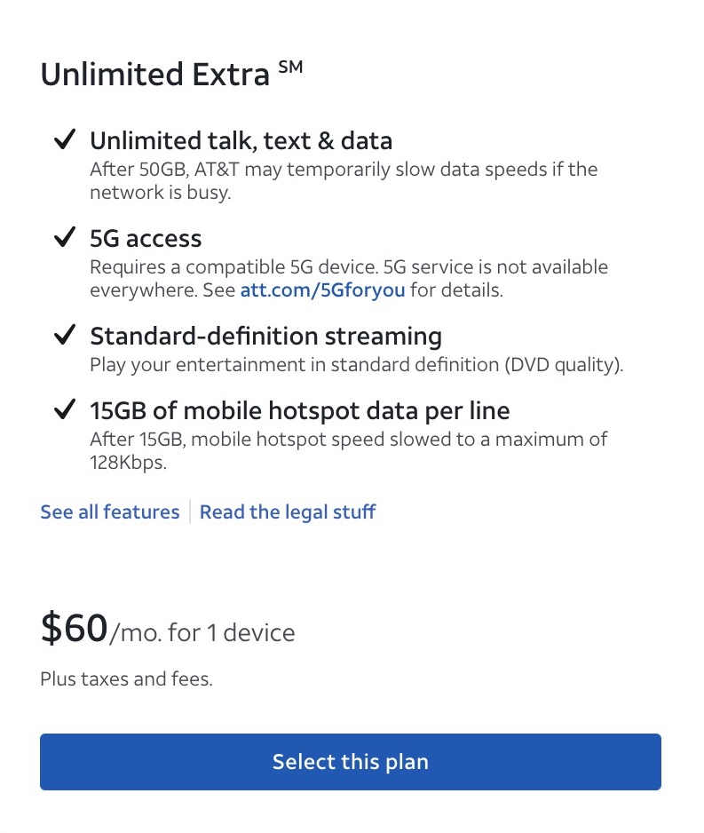 att unlimited extra plan