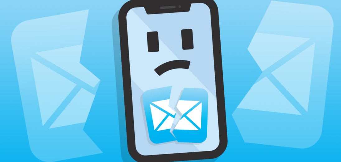 iphone mail app crashing