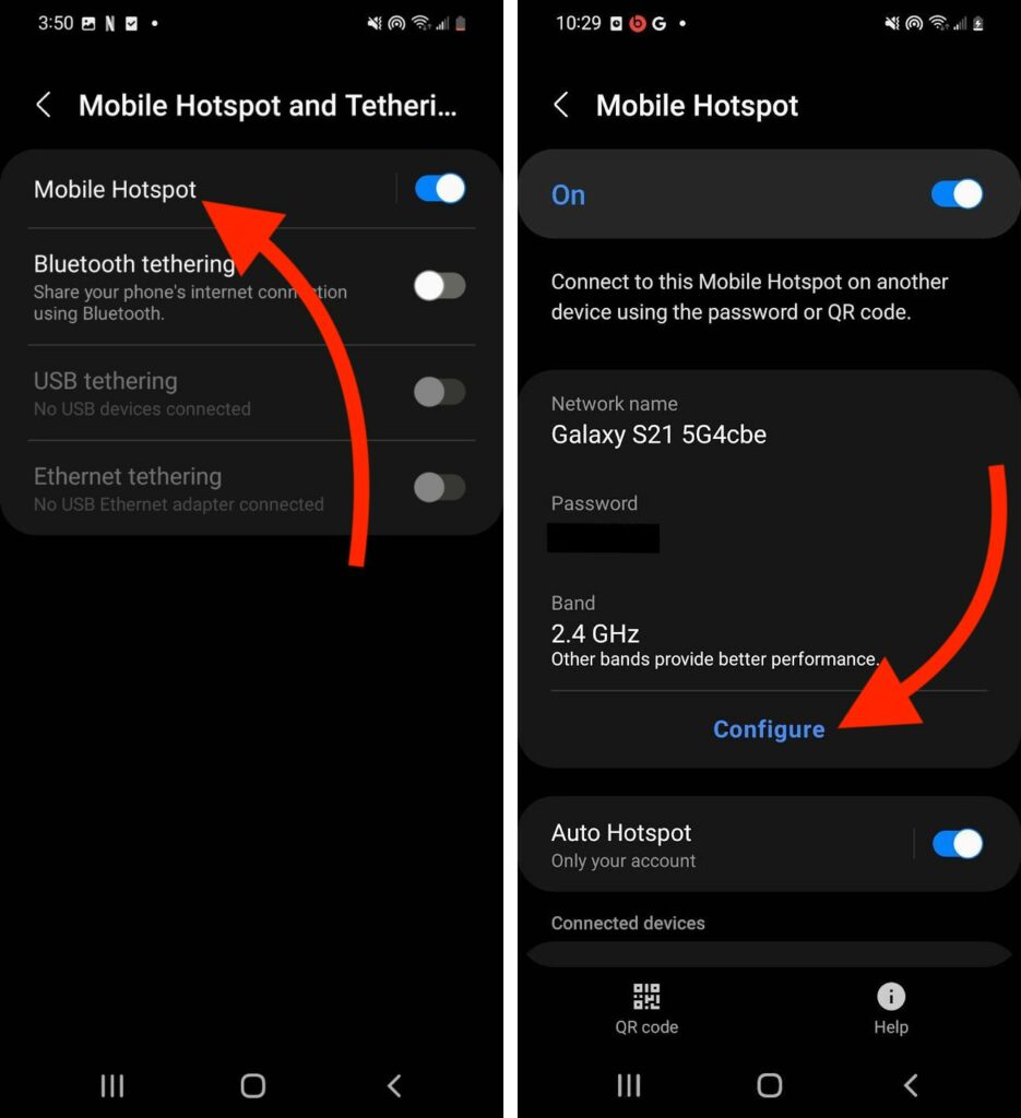 rename mobile hotspot network name on android