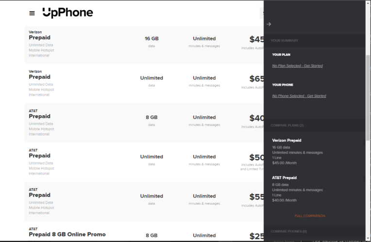 whistle phone plans compare