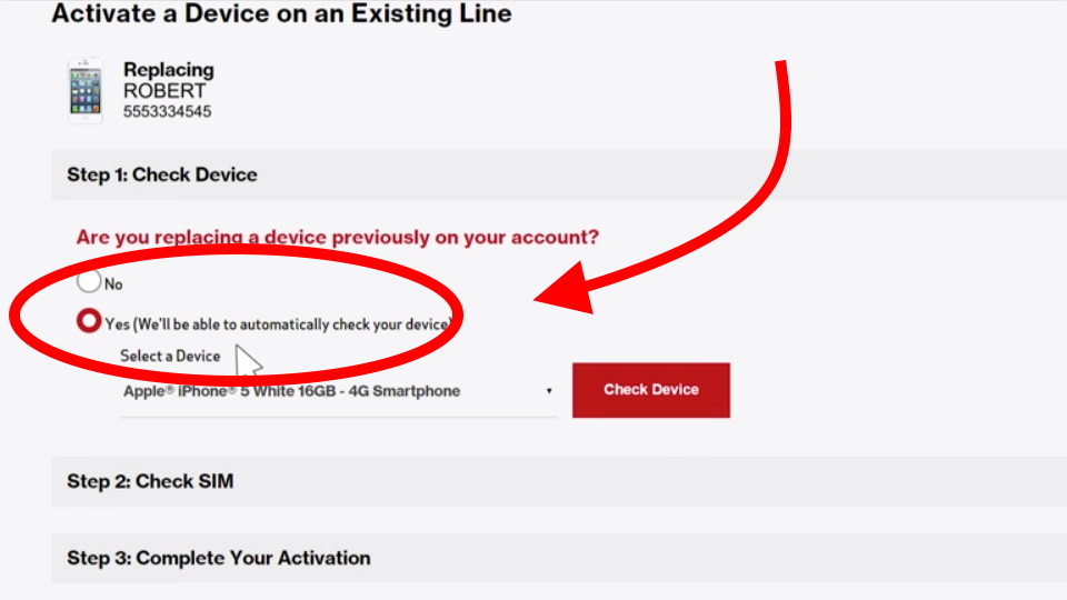 Are You Replacing A Device Previously Used On Your Account Verizon