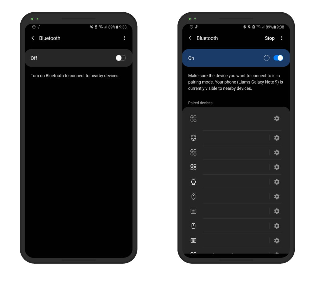 Android Bluetooth Settings Pair AirPods