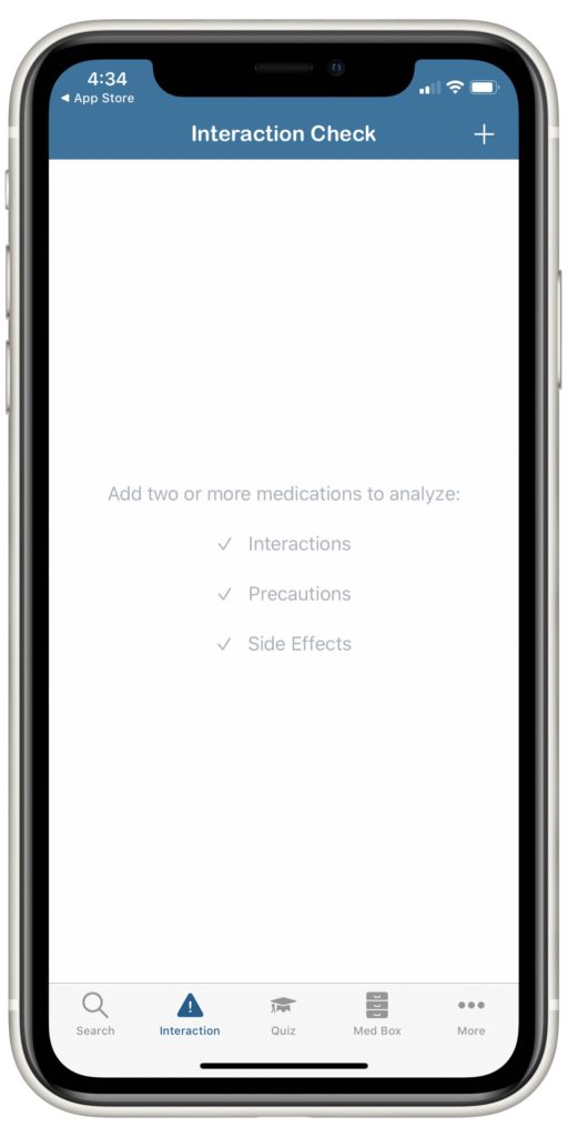 interaction checker in Pocket Pharmacist