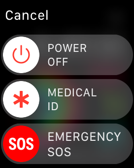 power off apple watch