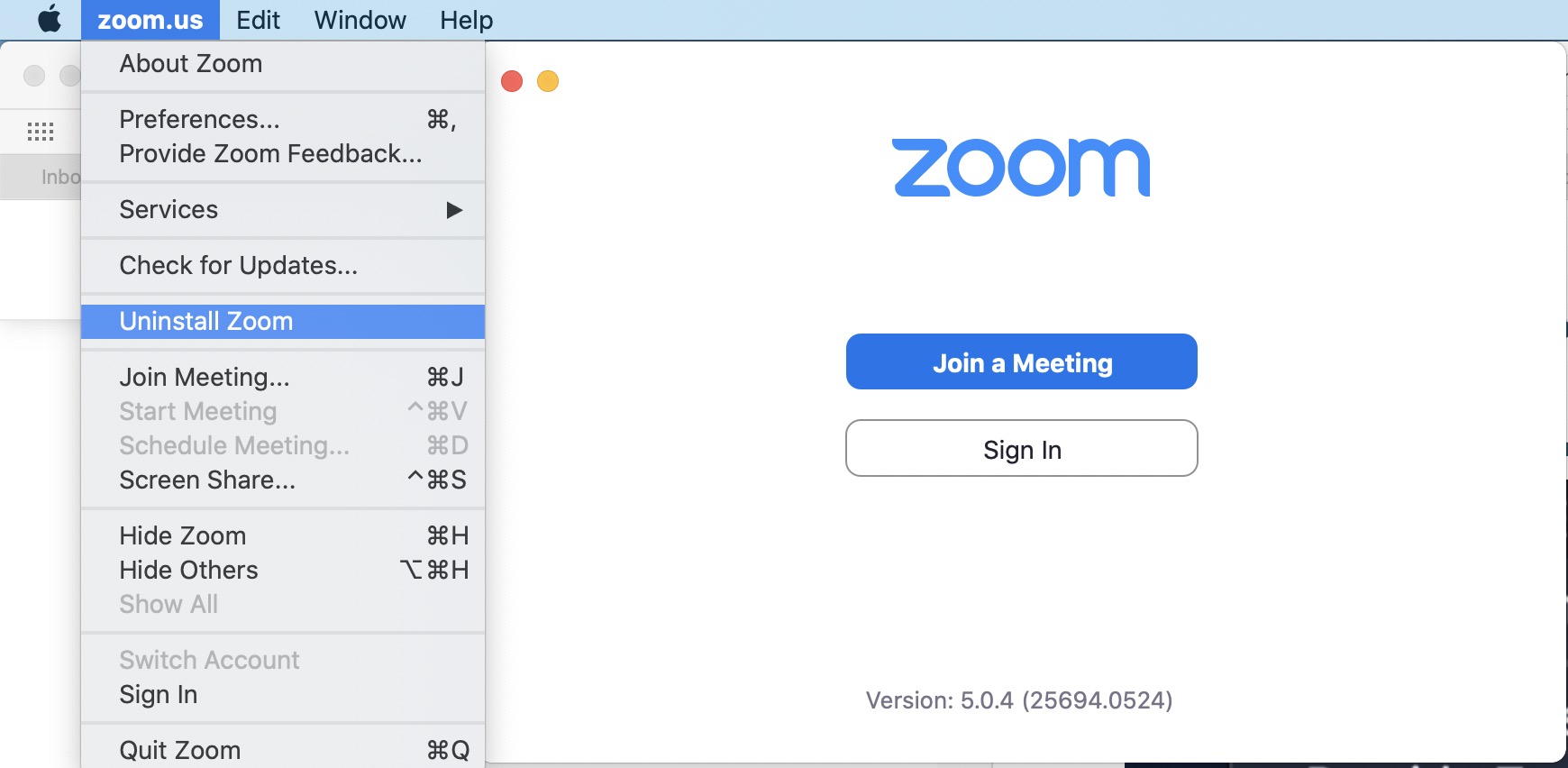 zoom app for macbook air
