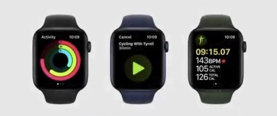 Apple watches running Apple Fitness+