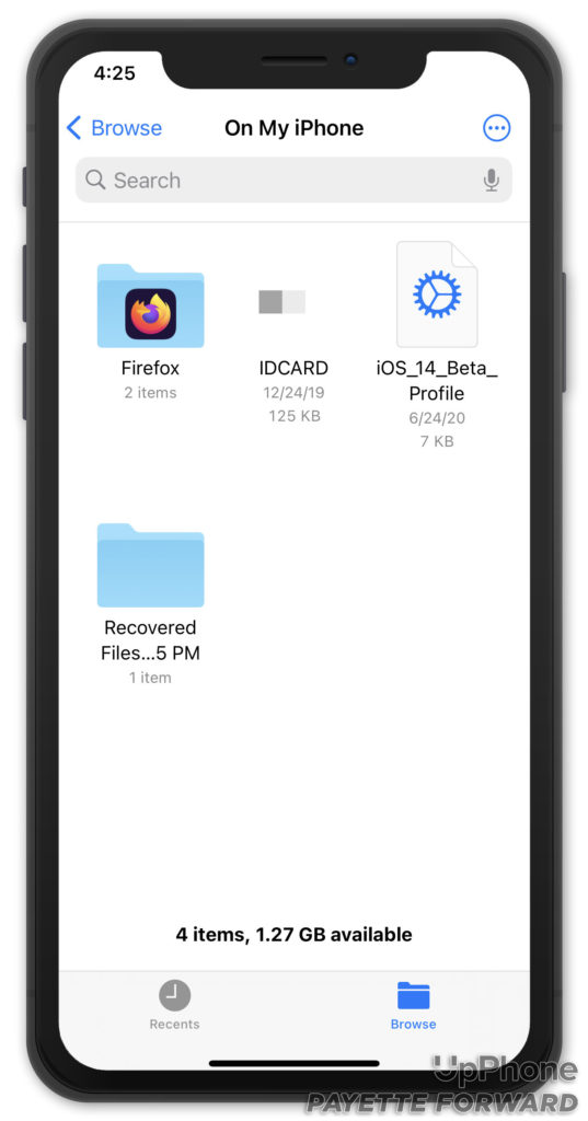 documents in iphone files app
