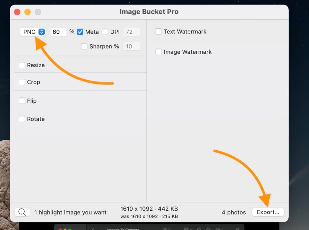 click export and choose where to save