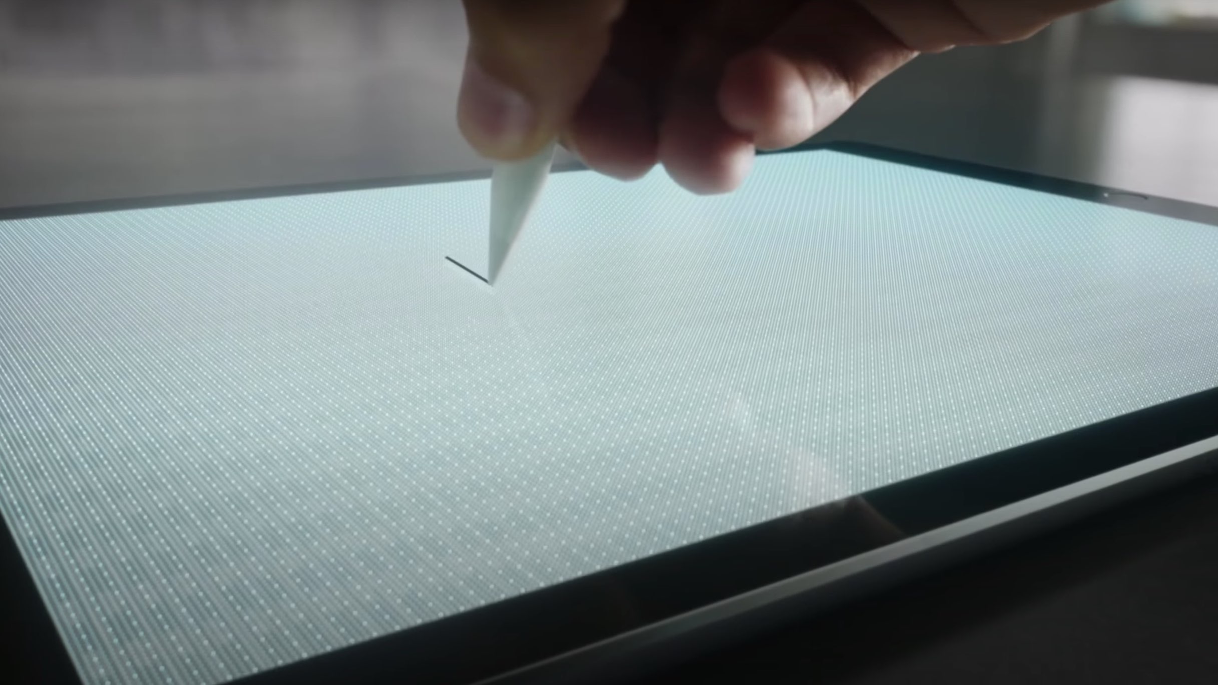 Apple Pencil 1st Generation on a pixelated iPad