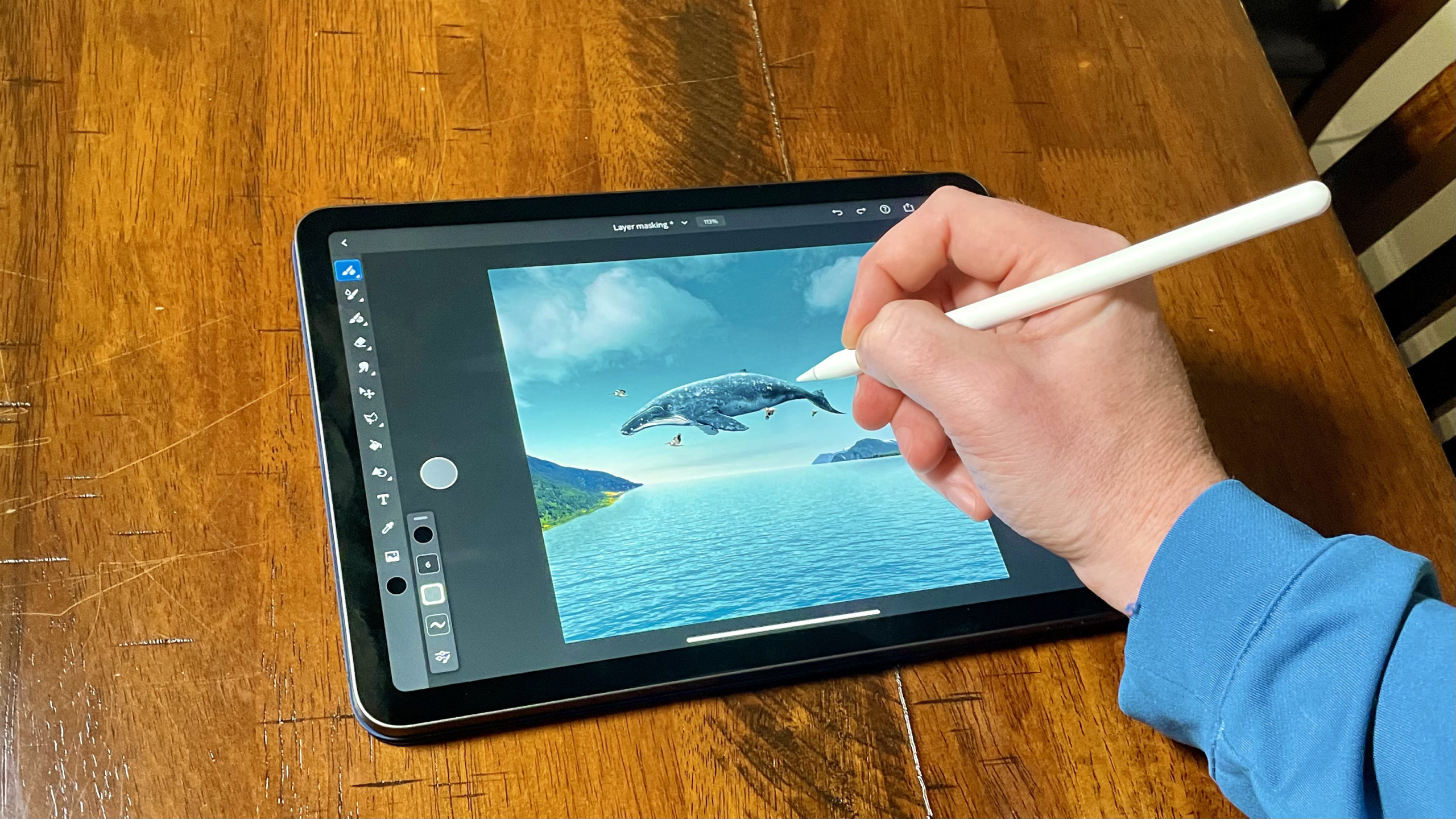 Apple Pencil 2nd Generation in use