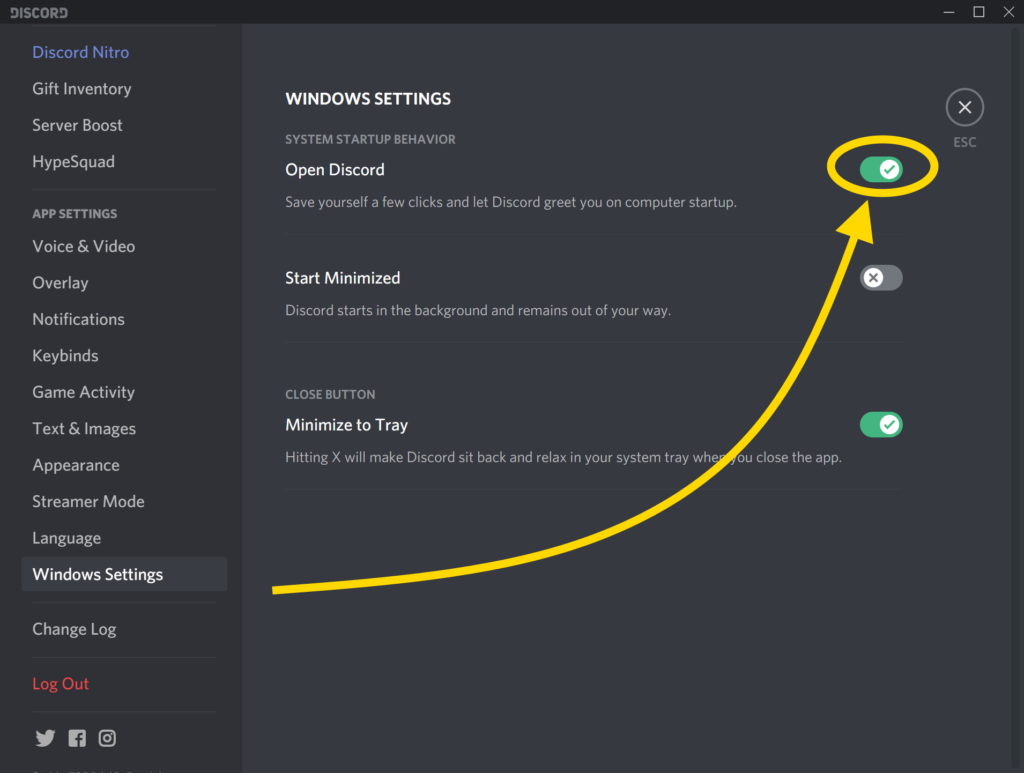 Open Discord Automatically On Startup