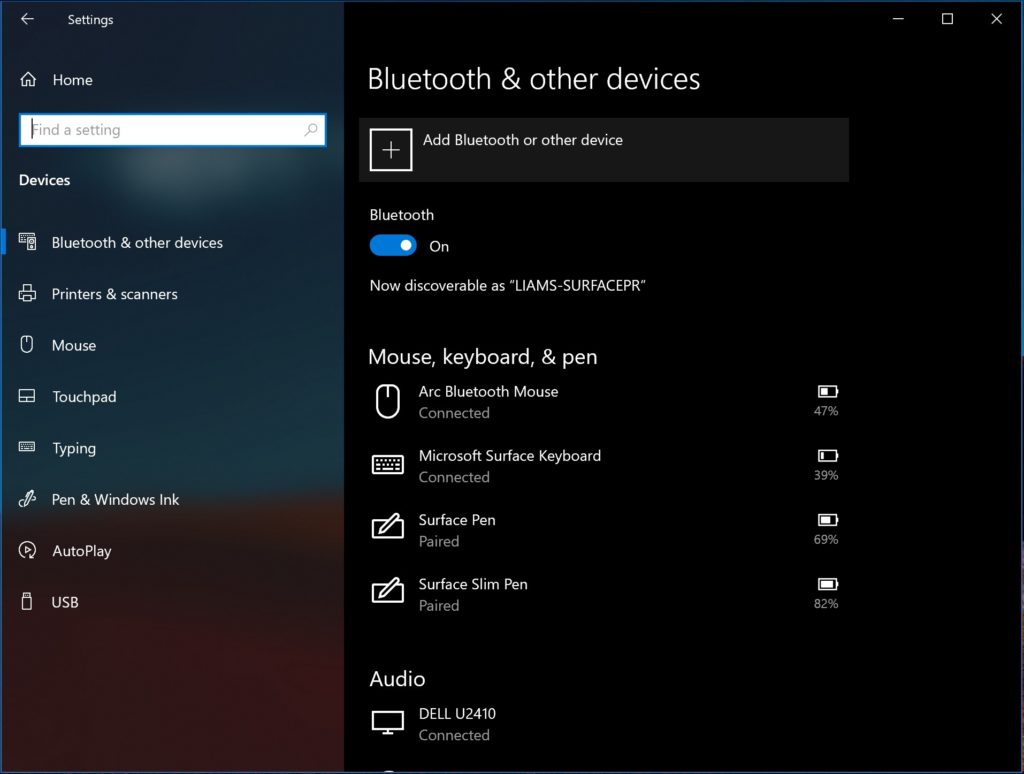 Connect your wireless mouse using Windows 10 Bluetooth settings