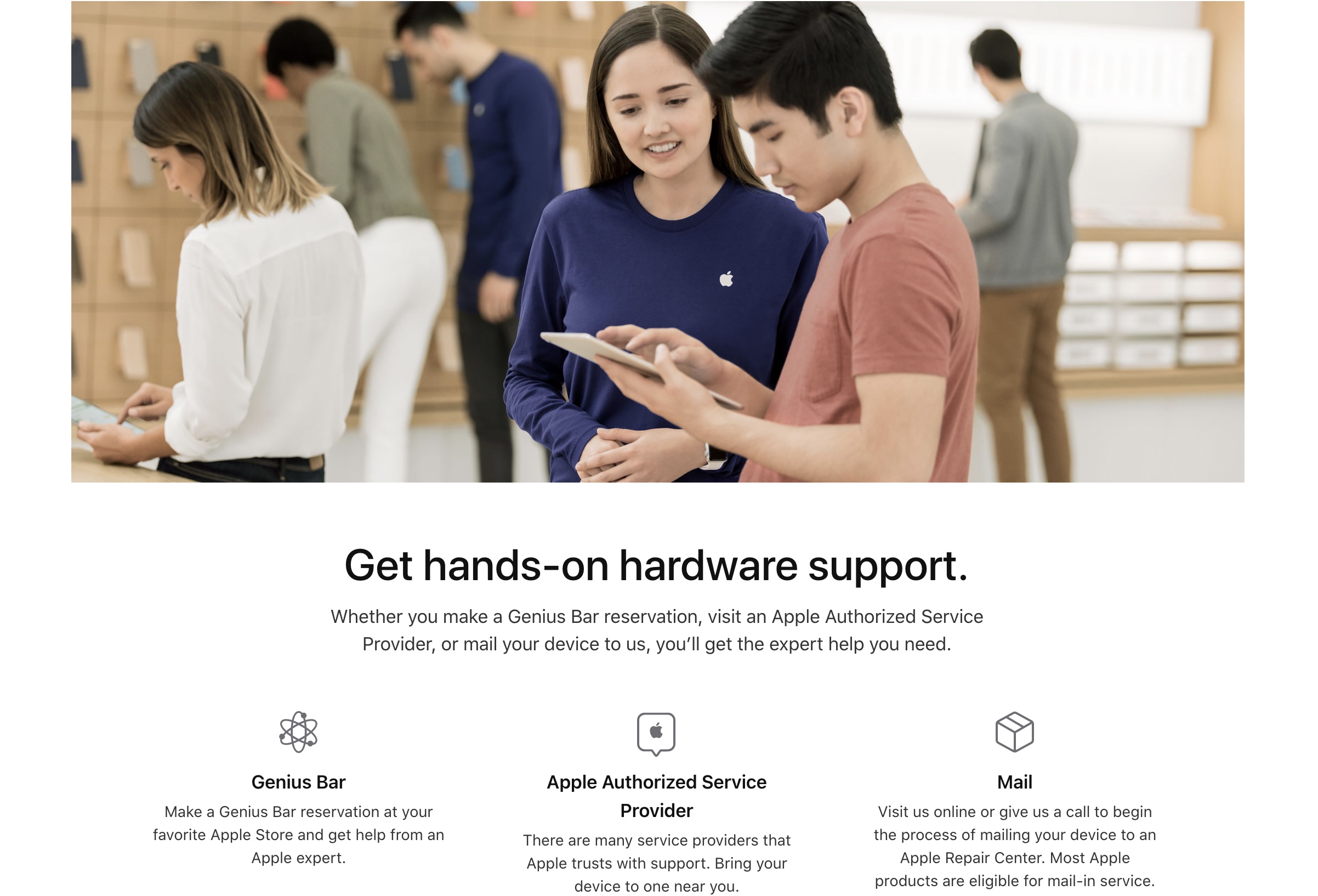 Apple Support Genius Bar promo