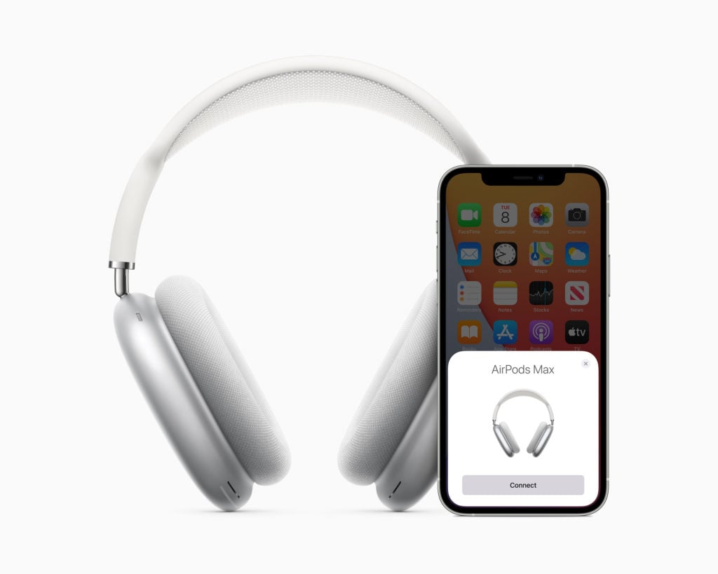 AirPods max next to iPhone