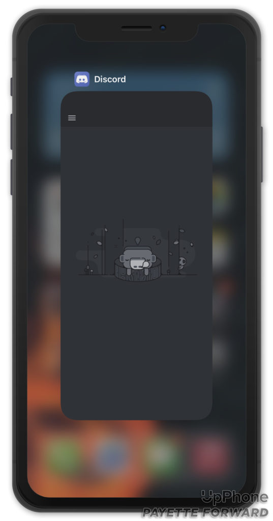 close discord app on iphone