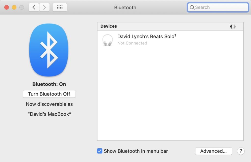 mac bluetooth settings