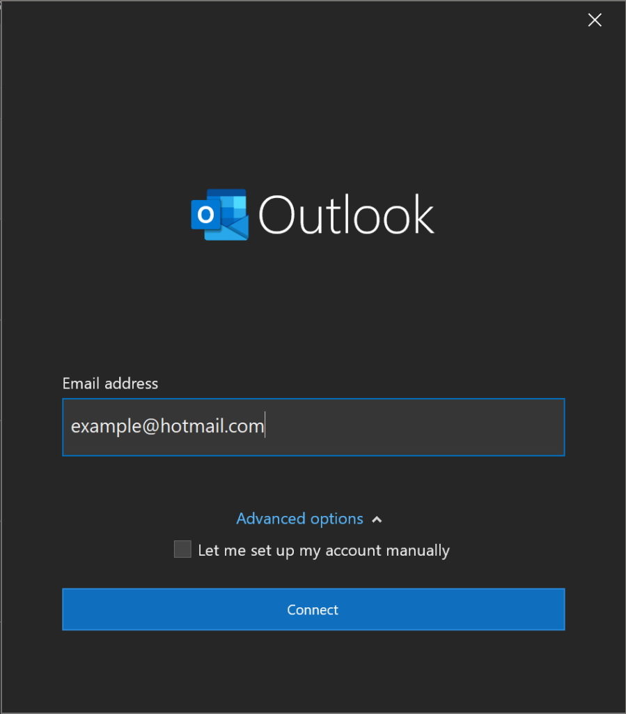 Set Up New Outlook Account