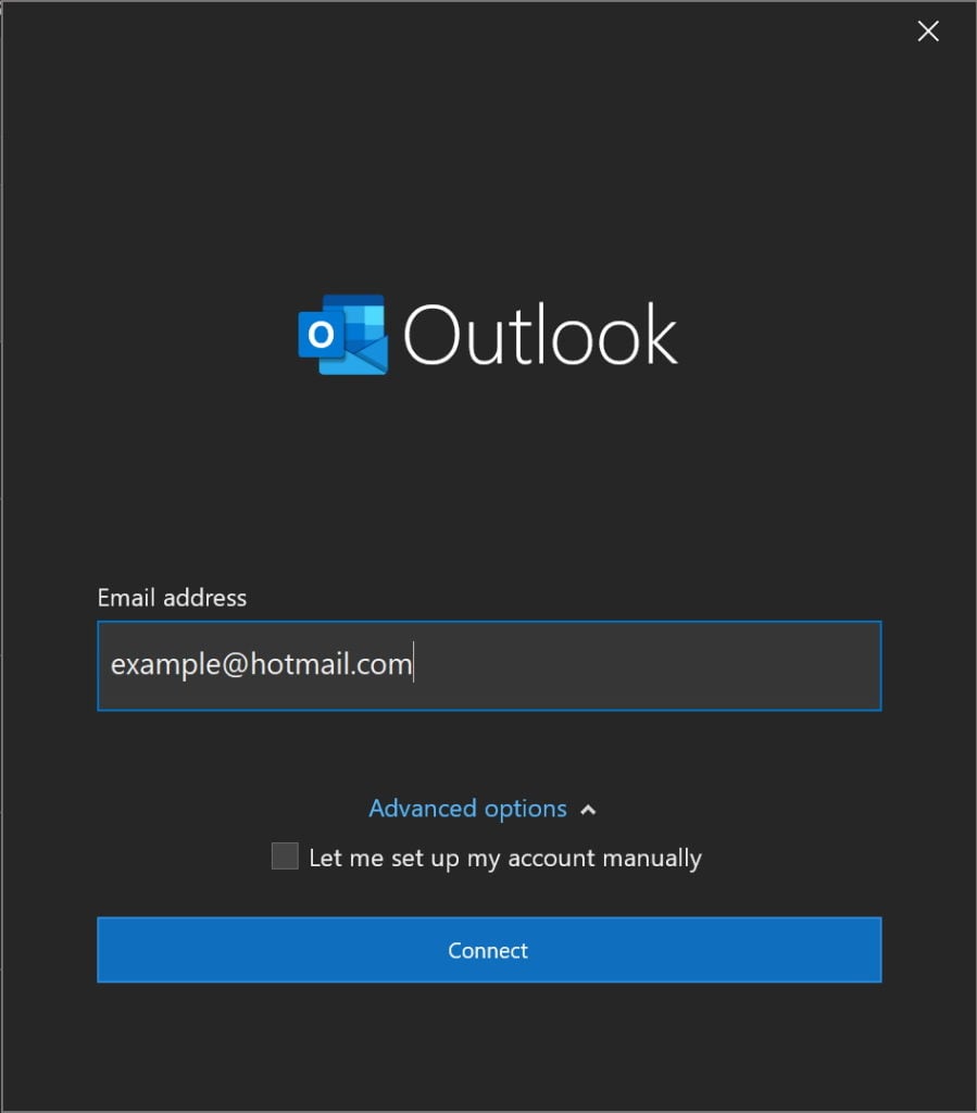 Set Up New Outlook Account