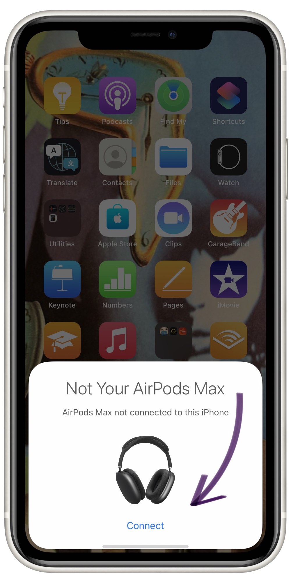 Connect AirPods Max