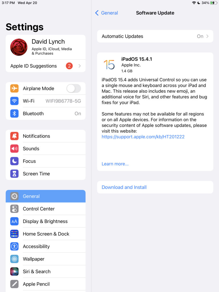 update ipados