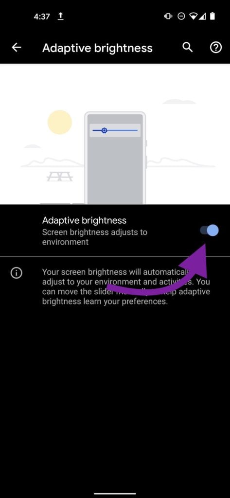 Adaptive Brightness