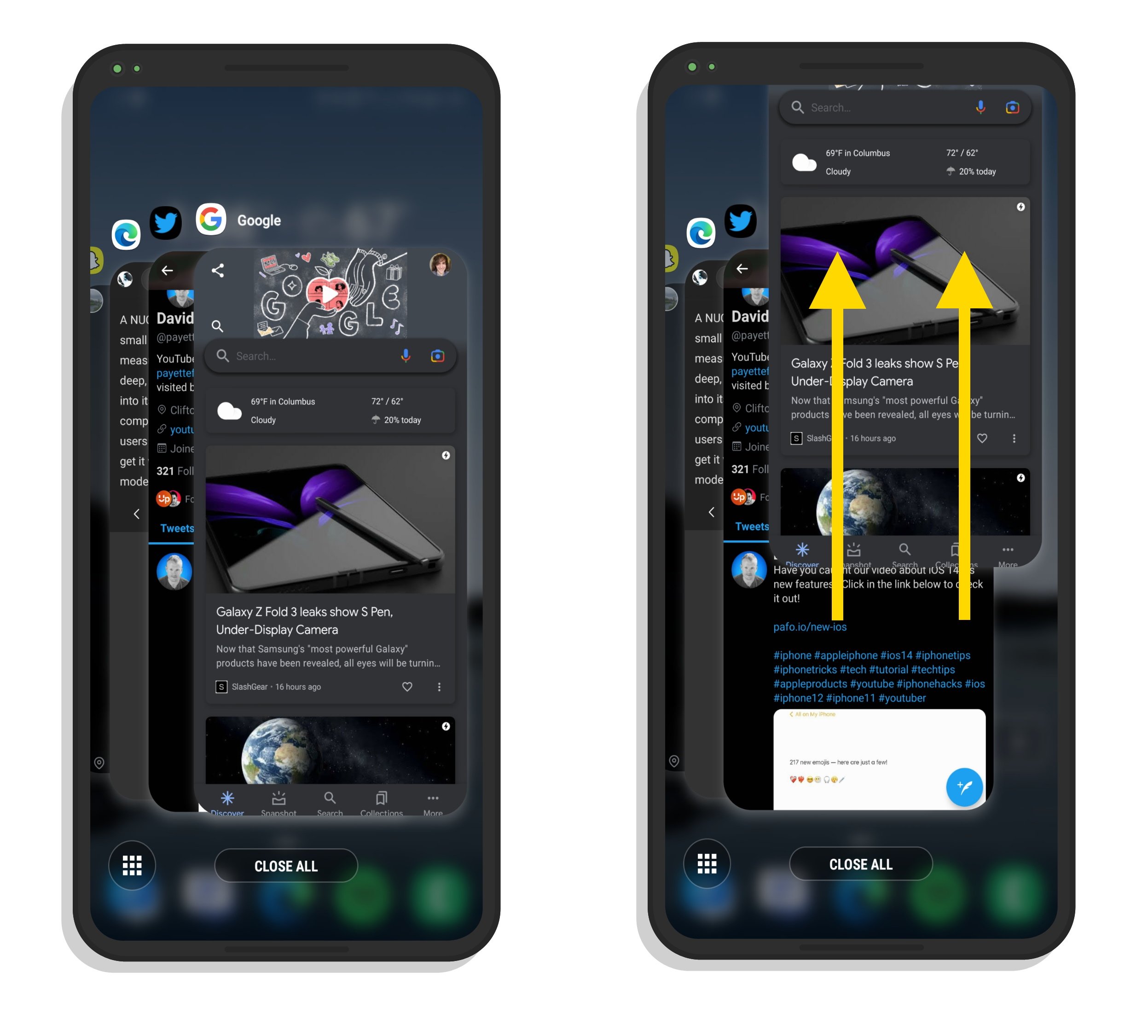 Close Google App Android