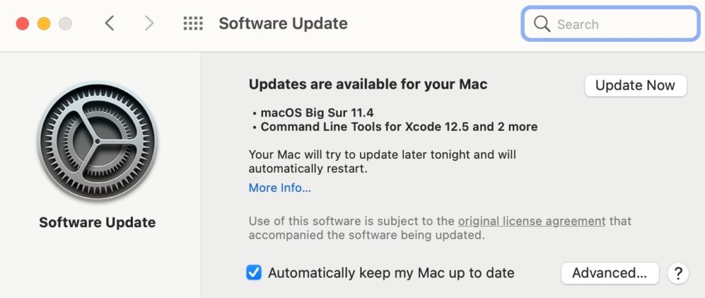 Mac Software Update